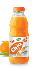 250ml Chia Seed Orange Flavour Glass bottle